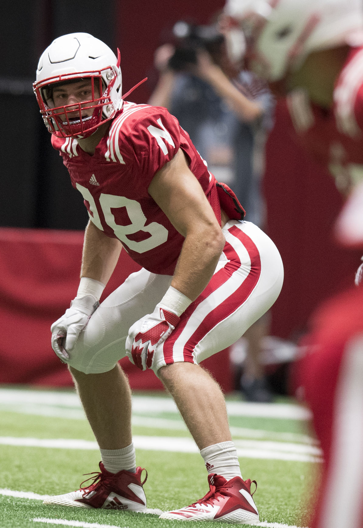 NU football practice, 8.7